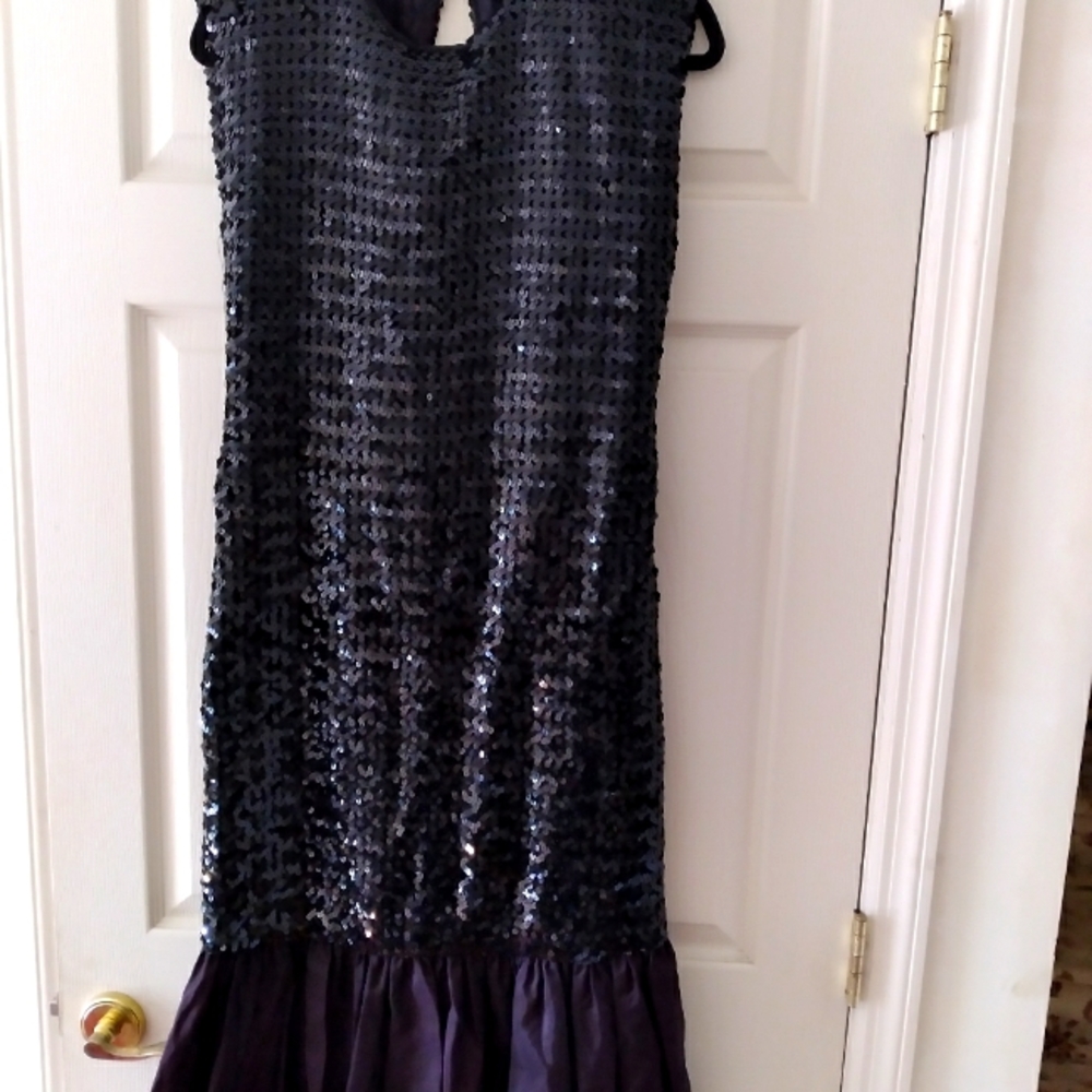 Women's black sequin dress